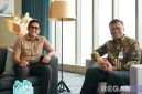 Caption: Andre Taulany saat kunjungan ke kantor pusat BPJS Ketenagakerjaan, (foto istimewa). 