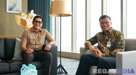 Caption: Andre Taulany saat kunjungan ke kantor pusat BPJS Ketenagakerjaan, (foto istimewa). 