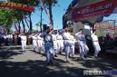 Caption: salah satu peserta lomba gerak jalan dari Kecamatan Tambelangan, kategori tingkat pelajar SMP, (dok. regamedianews). 