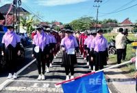 Caption: Nezma Group saat pelepasan lomba gerak jalan, (dok. regamedianews). 