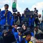 Caption: salah satu mahasiswa perwakilan aksi demo, saat menyampaikan aspirasi didepan Kantor DPRD Bangkalan, (dok. regamedianews). 