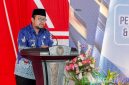 Caption: Wakil Bupati Sampang H. Ahmad Mahfud, sampaikan sambutan usai pengukuhan 'Bunda GenRe', (sumber foto: Diskominfo Sampang). 