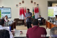 Caption: Direkrur PSBLDP Andrey Ikhsan Lubis, memaparkan tentang Piloting Gerakan Mandiri Pangan (Gema Pangan).