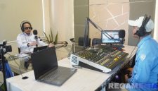 Caption: Kepala Rutan Kelas IIB Sampang Kamesworo, saat podcast di studio radio Salsabila FM,  (foto istimewa). 
