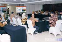 Caption: Pejabat Pemkab Sampang, saat hadiri audiensi dan koordinasi di Gedung KPK RI, (sumber foto: Diskominfo Sampang). 