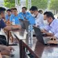 Caption: petugas kesehatan tengah melakukan pendataan dan skrining terhadap warga binaan Lapas Narkotika Pamekasan, (foto istimewa). 