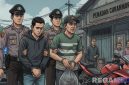 Caption: ilustrasi penangkapan maling sekaligus penadah motor curian ditangkap polisi, (dok. regamedianews). 