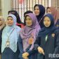 Caption: mahasiswi Universitas Madura (Unira) saat kunjungan ke Lapas Narkotika Pamekasan, (foto istimewa). 