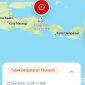 Caption: titik lokasi terjadinya gempa bumi, pada Kamis 25 September 2025, (sumber foto: BMKG). 