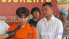 Caption : Alvi tersangka pelaku pembunuhan Tiara (dok.regamedia)