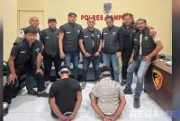 Caption: Tim Jatanras Satreskrim Polres Sampang, meringkus dua pelaku curanmor inisial MD dan JD, (dok. regamedianews). 
