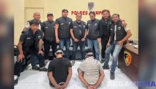 Caption: Tim Jatanras Satreskrim Polres Sampang, meringkus dua pelaku curanmor inisial MD dan JD, (dok. regamedianews). 