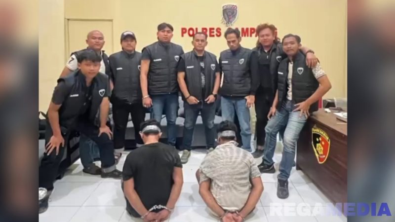 Caption: Tim Jatanras Satreskrim Polres Sampang, meringkus dua pelaku curanmor inisial MD dan JD, (dok. regamedianews). 