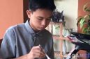 Caption: Yusuf Abdurrahman, santri asal Sampang yang selamat dari ambruknya bangunan mushola Ponpes Al-Khoziny Buduran, (dok. regamedianews). 