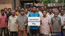 Caption: ilustrasi Gemini AI, sejumlah warga menuntut kejelasan terkait program PTSL, (dok. regamedianews). 