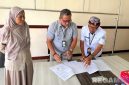 Caption: penandatanganan perjanjian kerjasama BPJS Ketenagakerjaan Madura dengan perwakilan guru ngaji di Kabupaten Bangkalan, (dok. foto istimewa). 