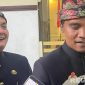 Caption: Bupati Lukman Hakim dan Wabup Fauzan Jakfar, saat diwawancara usai upacara peringatan Hari Jadi Kabupaten Bangkalan ke-494, (dok. regamedianews). 