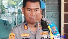 Caption : Kapolres Sampang AKBP Hartono saat memberikan keterangan kepada wartawan (dok.regamedia)