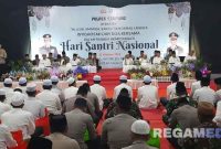 Caption: suasana peringatan Hari Santri Nasional di Mako Polres Sampang, (dok. regamedianews). 