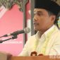 Caption: Bupati Bangkalan Lukman Hakim, sampaikan sambutan saat membuka talkshow pelatihan pembelajaran bagi guru dan kepala sekolah, (dok. regamedianews). 