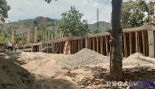 Caption: tampak fisik proyek refitalisasi di SMK Negeri Model Gorontalo, (dok. regamedianews). 