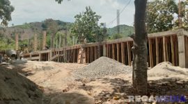 Caption: tampak fisik bangunan proyek refitalisasi di SMK Negeri Model Gorontalo, (dok. regamedianews). 