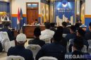 Caption: Ketua DPW Partai NasDem Jatim Lita Machfud Arifin, sampaikan sambutannya saat konsolidasi dengan DPD Partai NasDem Sampang, (dok. regamedianews). 