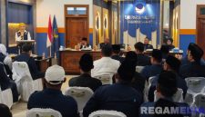 Caption: Ketua DPW Partai NasDem Jatim Lita Machfud Arifin, sampaikan sambutannya saat konsolidasi dengan DPD Partai NasDem Sampang, (dok. regamedianews).