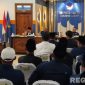 Caption: Ketua DPW Partai NasDem Jatim Lita Machfud Arifin, sampaikan sambutannya saat konsolidasi dengan DPD Partai NasDem Sampang, (dok. regamedianews). 