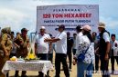 Caption: PHE WMO tanam 120 ton hexa reef di Pantai Pasir Putih Tlangoh, Tanjungbumi, Bangkalan, (dok. regamedianews). 