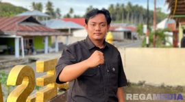 Caption: Ketua Komisariat Persatuan Mahasiswa Hukum Indonesia (PERMAHI) Universitas Nahdatul Ulama Gorontalo, Faisal Moha, (dok. regamedianews). 