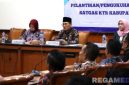 Caption: Sekda Sampang sampaikan arahan usai melantik Satgas KTR, (sumber foto: Diskominfo Sampang). 