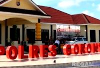 Caption: Mako Kepolisian Resor Gorontalo Utara. 