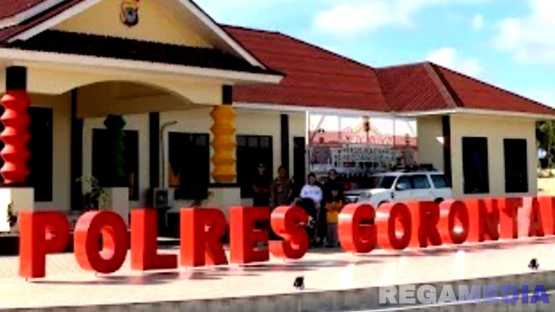 Caption: Mako Kepolisian Resor Gorontalo Utara. 