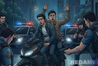 Caption: ilustrasi penangkapan pelaku penyalahgunaan narkotika oleh Satresnarkoba, (dok. Harry, Rega Media). 