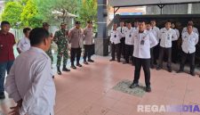 Caption: Petugas Rutan Kelas IIB Sampang saat gelar apel siaga pengamanan Nataru 2026 bersama TNI dan Polri, (dok. foto istimewa). 
