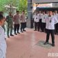 Caption: Petugas Rutan Kelas IIB Sampang saat gelar apel siaga pengamanan Nataru 2026 bersama TNI dan Polri, (dok. foto istimewa). 