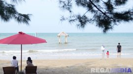 Caption: Wisata Pantai Pasir Putih Tlangoh Bangkalan Madura, (dok. foto istimewa). 