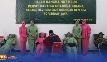 Persit gelar aksi donor darah.