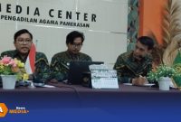 Caption: konferensi pers, Pengadilan Agama Pamekasan ungkap kasus angka perceraian selama tahun 2025, (dok. Kurdi Rega Media). 