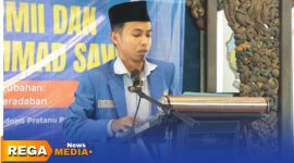 Caption: Ketua Pengurus Cabang Pergerakan Mahasiswa Islam Indonesia Kabupaten Bangkalan, Abd Kholik, (dok. Syafin, Rega Media). 