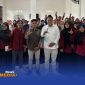Caption: Ketua PWI Bangkalan pose bersama usai seminar nasional di Kampus Institut Bahri Asyiq Galis, (dok. Syafin, Rega Media). 