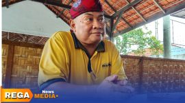 Caption: Ketua ormas Gema Anak  Indonesia Bersatu 'GAIB' Perjuangan, Habib Yusuf,  saat ditemui awak media, (dok. Harry, Rega Media). 