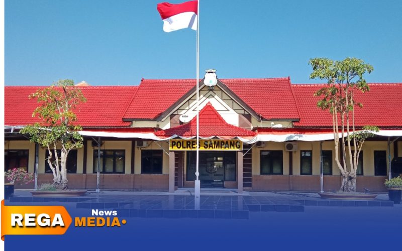 Caption: Mako Kepolisian Resor Sampang, Jl.Jamaluddin No.02, (dok. Harry Rega Media). 