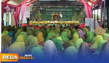 Caption: sebelum pengukuhan, panitia membacakan SK pengurus ranting dan anak ranting Muslimat NU Kecamatan Kedungdung, (dok. foto istimewa).