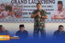 Caption: Dandim Sumenep Letkol Arm Bendi Wibisono, menyampaikan arahannya saat grand launching SPPG di Kecamatan Rubaru, (sumber foto. Sumenep.go.id). 