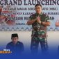 Caption: Dandim Sumenep Letkol Arm Bendi Wibisono, menyampaikan arahannya saat grand launching SPPG di Kecamatan Rubaru, (sumber foto. Sumenep.go.id). 