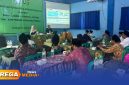 Caption: sosialisasi program jaminan sosial ketenagakerjaan kepada kepala sekolah dan guru madrasah bersama Kemenag Bangkalan, (sumber foto: BPJS Ketenagakerjaan Madura). 