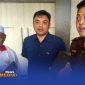 Caption: kedatangan Ketua Ormas Gaib Perjuangan Habib Yusuf ke Kantor Kejari Sampang, ditemui Kasi Intelijen dan Kasi Pidsus, (dok. Harry Rega Media). 