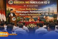Caption: ilustrasi Ikatan Wartawan Online Kabupaten Pamekasan gelar rakerda, (dok. Kurdi Rega Media). 